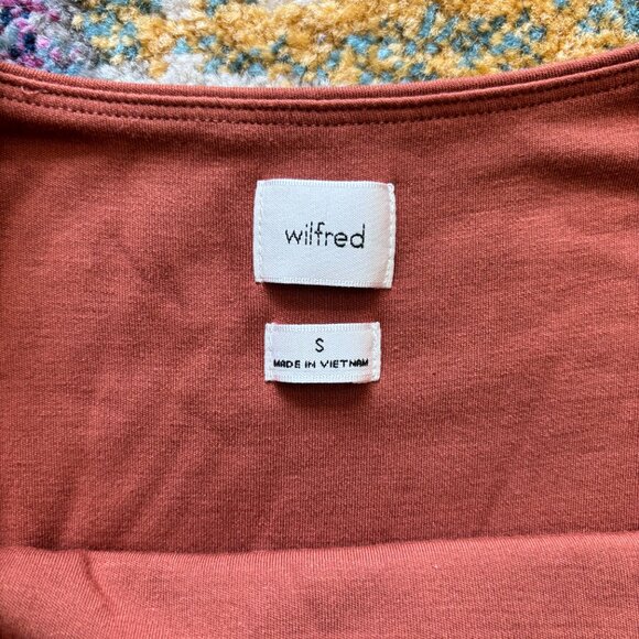 Aritzia Wilfred Midi Wrap Dress Jersey Knit NWOT - Picture 3 of 3